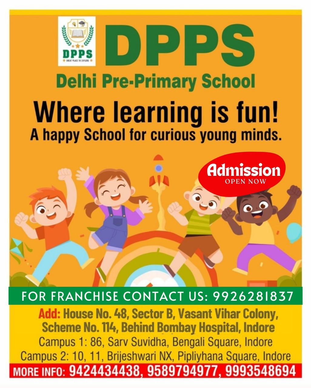 Best Playschool Franchise in Indore