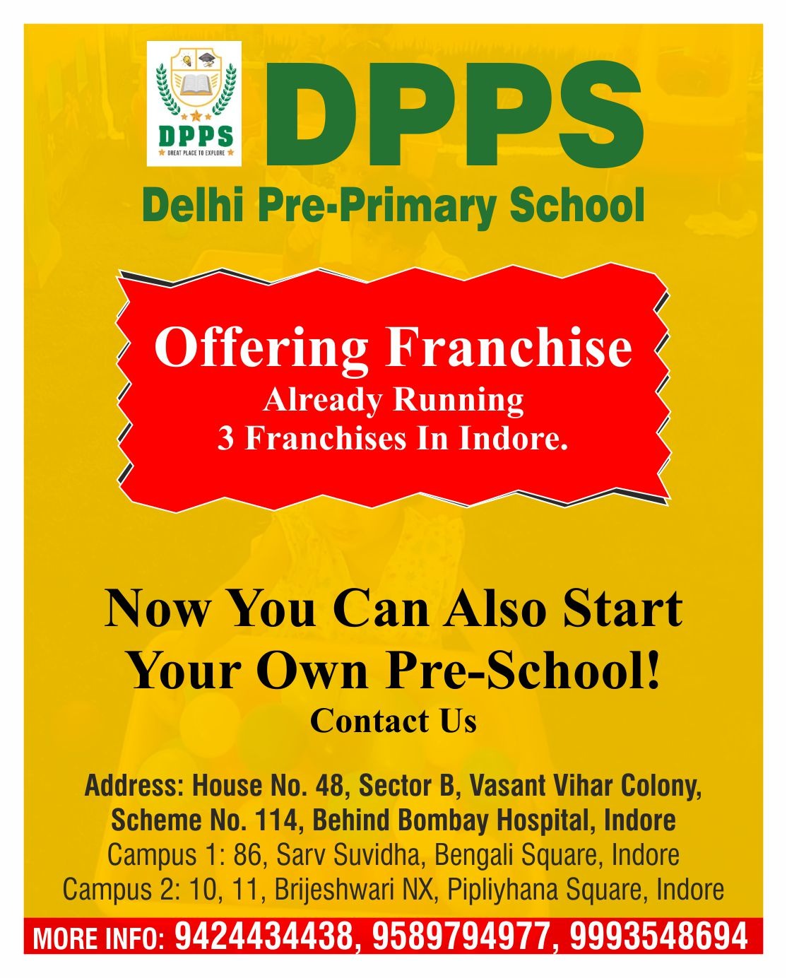 Best Pre School Franchise in Indore