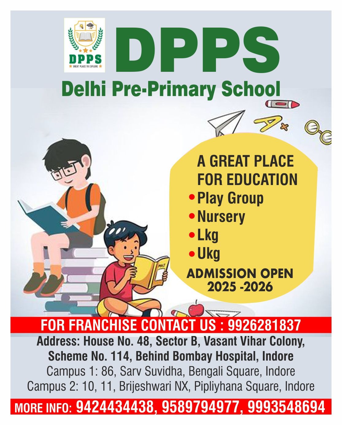 Top 10 Pre Primary School Near Tilak Nagar Indore