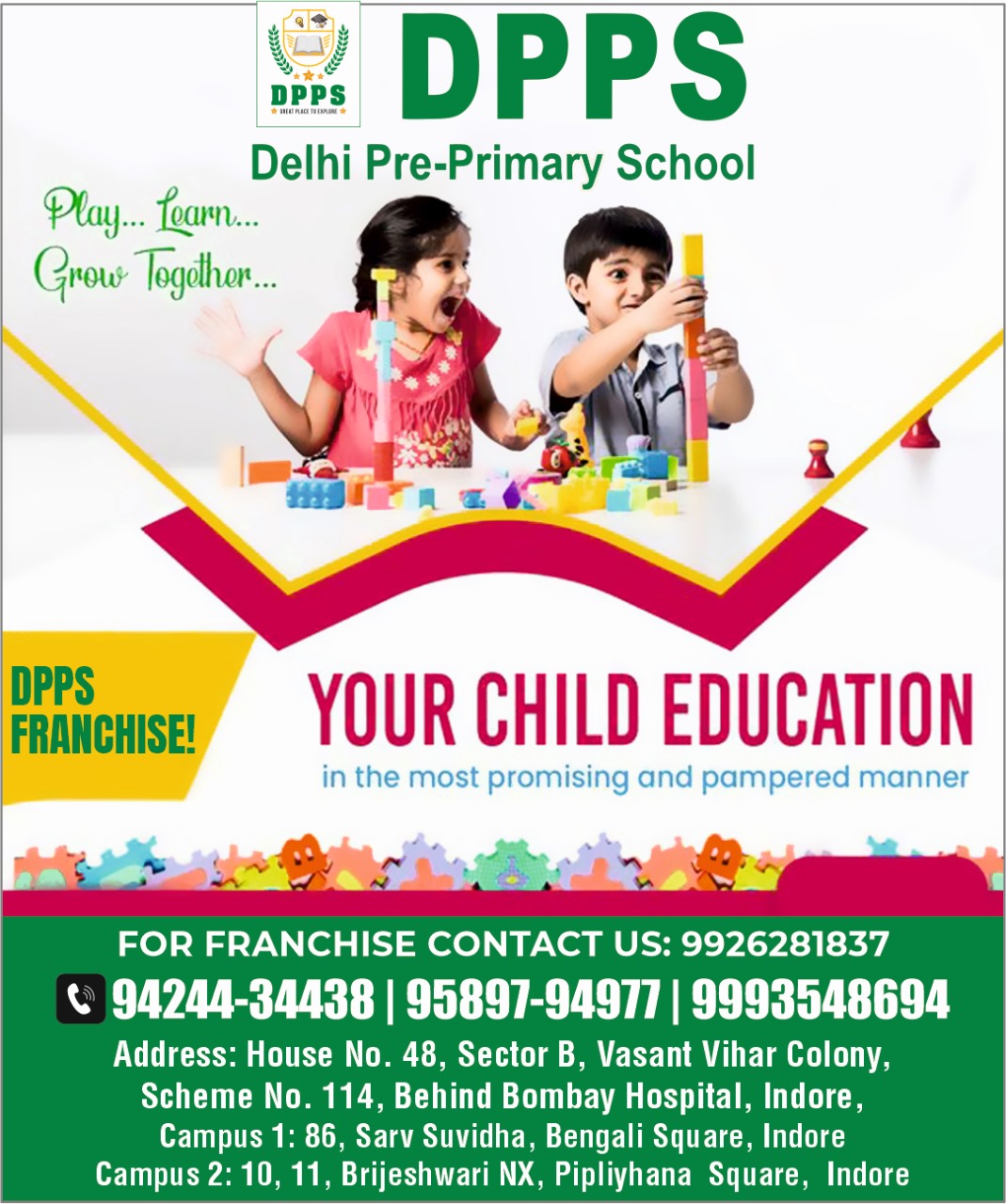 Best Pre School Franchise in Indore